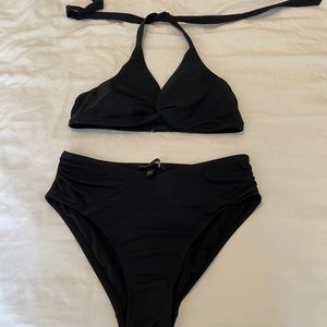 WHBM White House Black Market Black Bikini size S